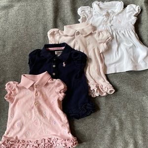 POLO Ruffled Cupcake Dresses 💗🤍💙